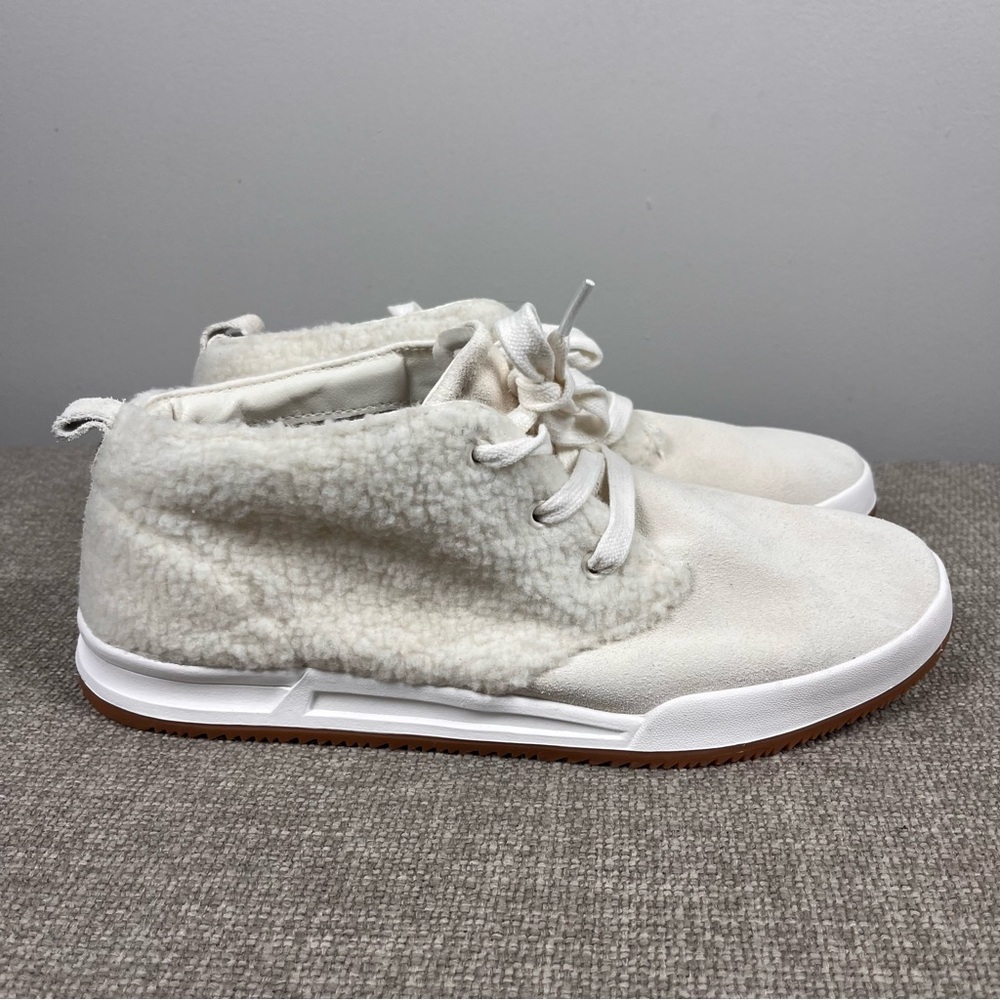Coldwater Creek Highlands Sneakers Walk Sherpa Fall White Comfort Shoes 10